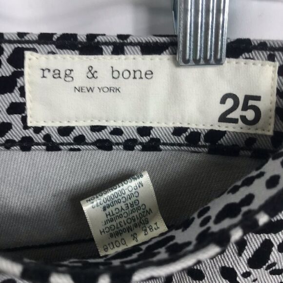 NWT Rag & Bone Hana Cheetah Grey Bootcut Jeans 25 - Picture 6 of 8